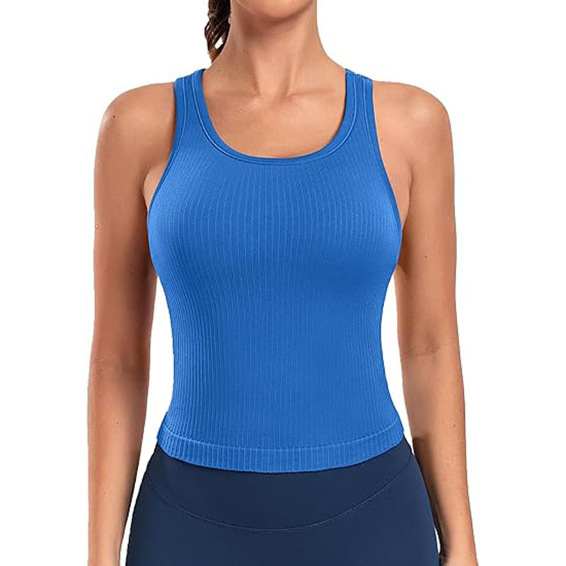 Women Sleeveless Full Length Ribbed Fitted 