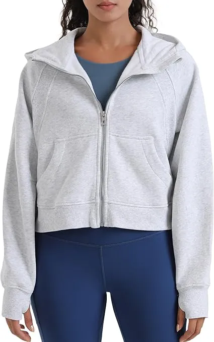 Women Zip Up Hoodie Outfits Casual Jackets Winter Clothes
