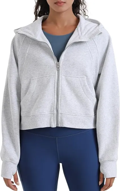 Women Zip Up Hoodie Outfits Casual Jackets Winter Clothes