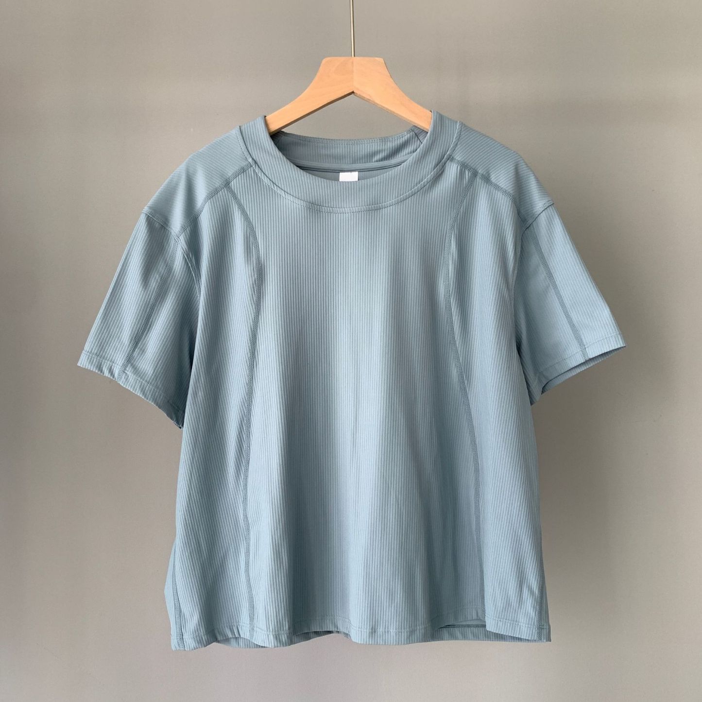 Women Basic Crewneck Raglan Short Sleeve