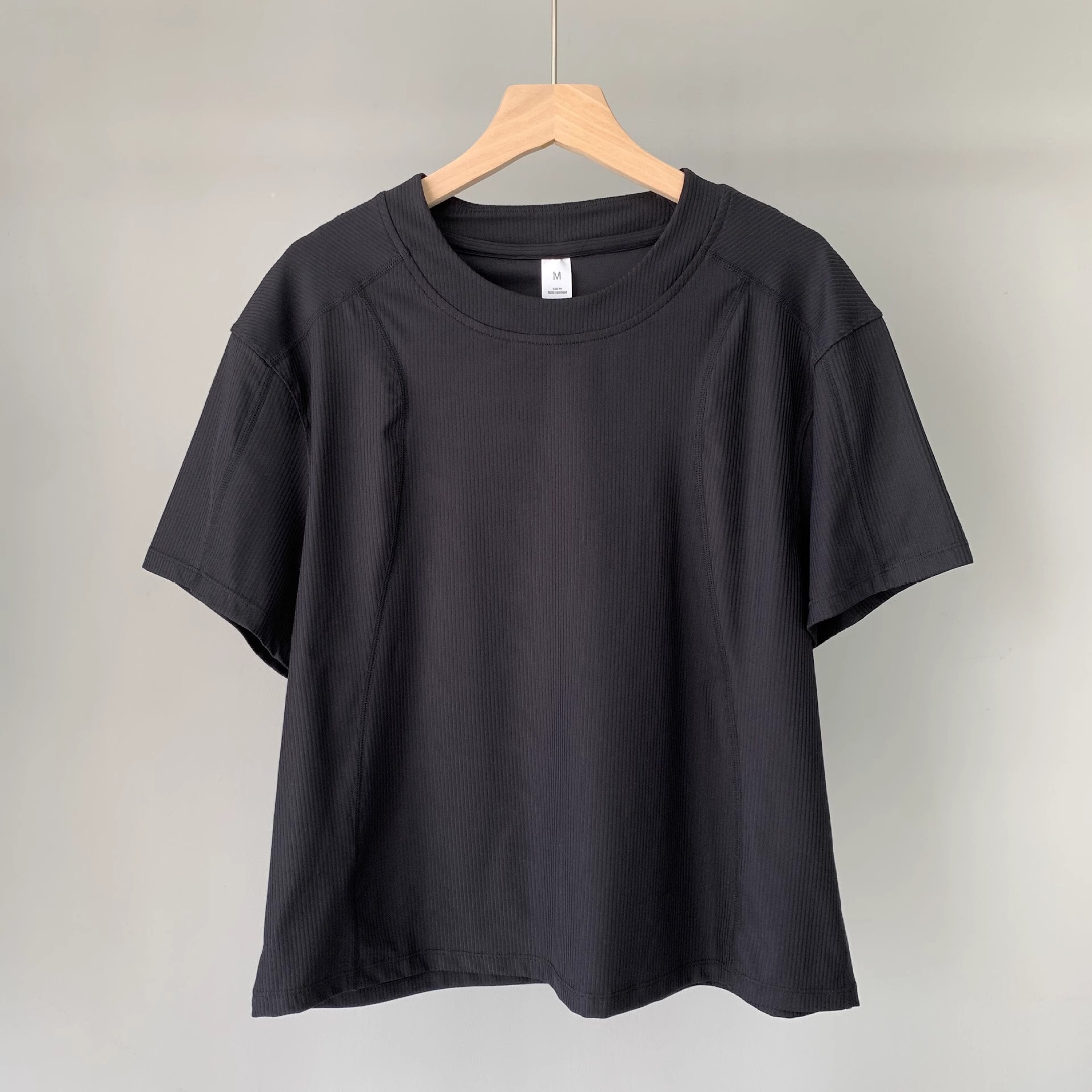 Women Basic Crewneck Raglan Short Sleeve