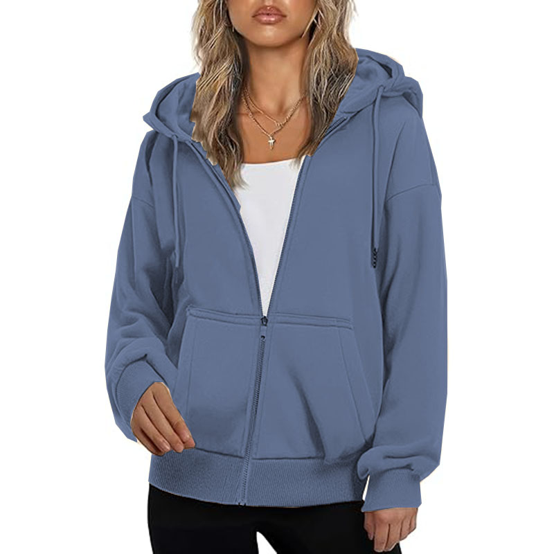 Hoodie for Women Full Zip Slim Fit Lightweight