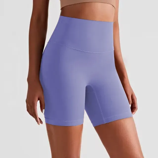 10 Colors High Rise Short NWT 2023 Workout Shorts Athletic Gym Shorts Running Yoga Cotton Feeling Shorts for Women Girl