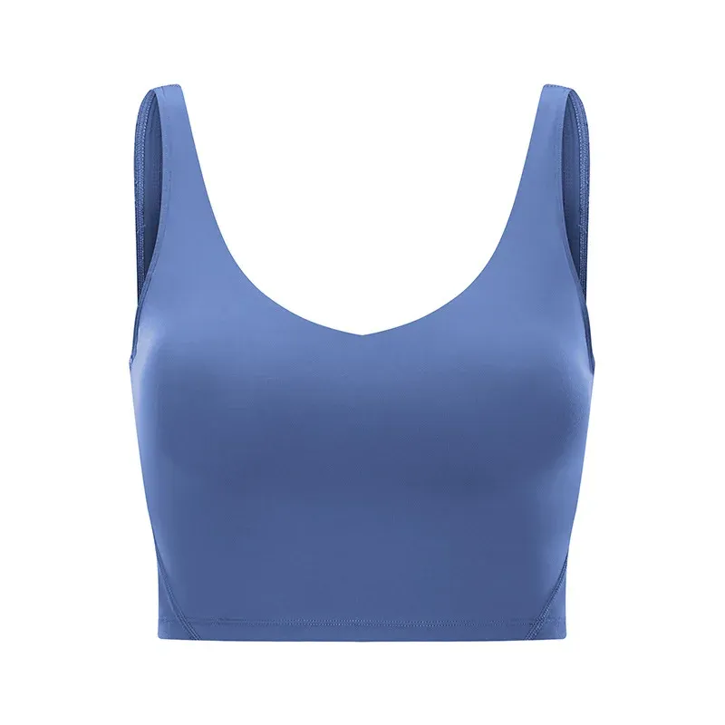 26 Colors Padded Gym Yoga Sport Bras Top Women Longline Cross Strap Fitness Workout Bras Exercise Athletic Brassiere