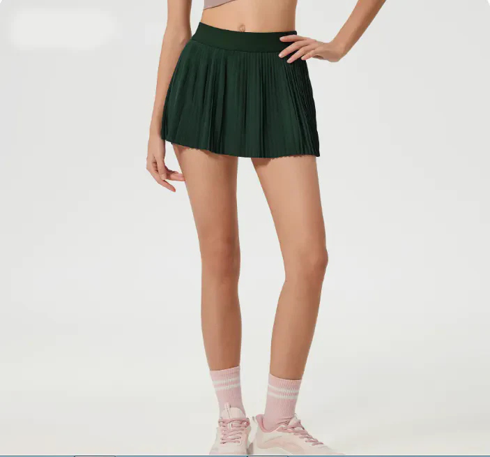 Women Pleated Tennis Skirt with Underneath High Waisted Athletic Skorts