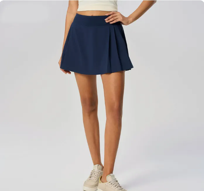 Women High Waist Casual Short Skirts Built-in Shorts