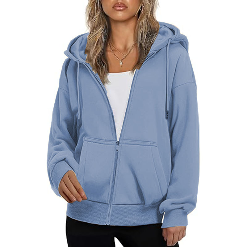 Hoodie for Women Full Zip Slim Fit Lightweight