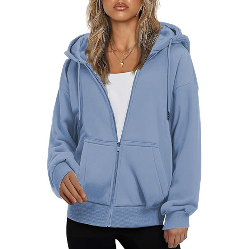 Hoodie for Women Full Zip Slim Fit Lightweight