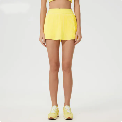 Women Pleated Tennis Skirt with Underneath High Waisted Athletic Skorts