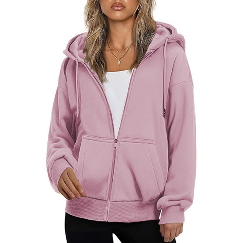 Hoodie for Women Full Zip Slim Fit Lightweight