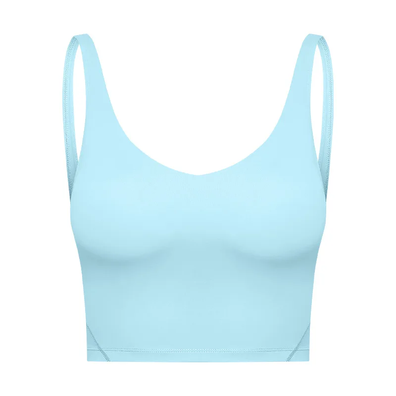 26 Colors Padded Gym Yoga Sport Bras Top Women Longline Cross Strap Fitness Workout Bras Exercise Athletic Brassiere