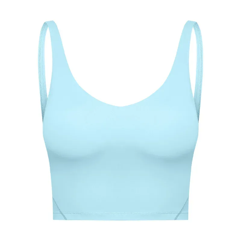 26 Colors Padded Gym Yoga Sport Bras Top Women Longline Cross Strap Fitness Workout Bras Exercise Athletic Brassiere