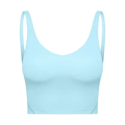 26 Colors Padded Gym Yoga Sport Bras Top Women Longline Cross Strap Fitness Workout Bras Exercise Athletic Brassiere