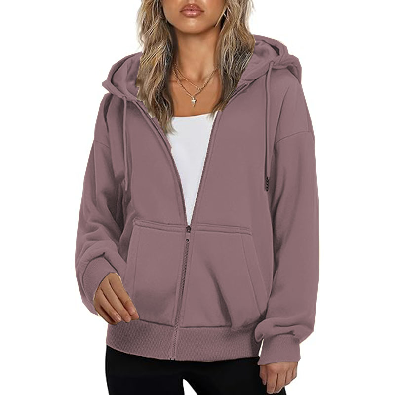 Hoodie for Women Full Zip Slim Fit Lightweight