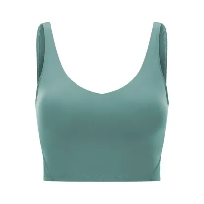 26 Colors Padded Gym Yoga Sport Bras Top Women Longline Cross Strap Fitness Workout Bras Exercise Athletic Brassiere