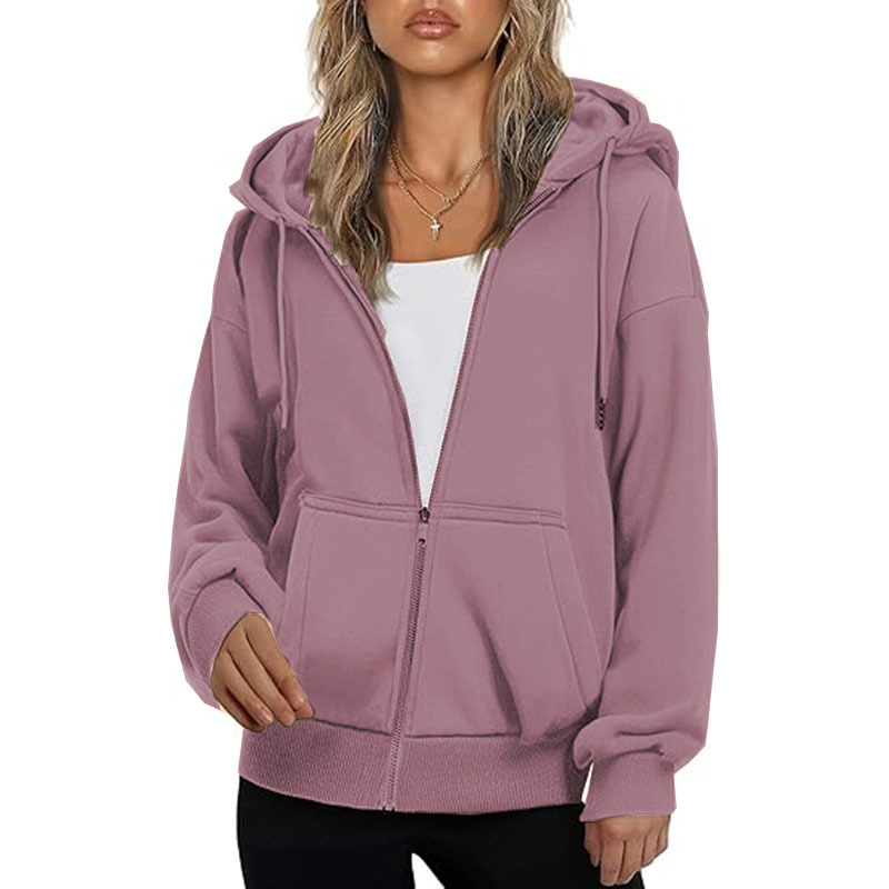 Hoodie for Women Full Zip Slim Fit Lightweight