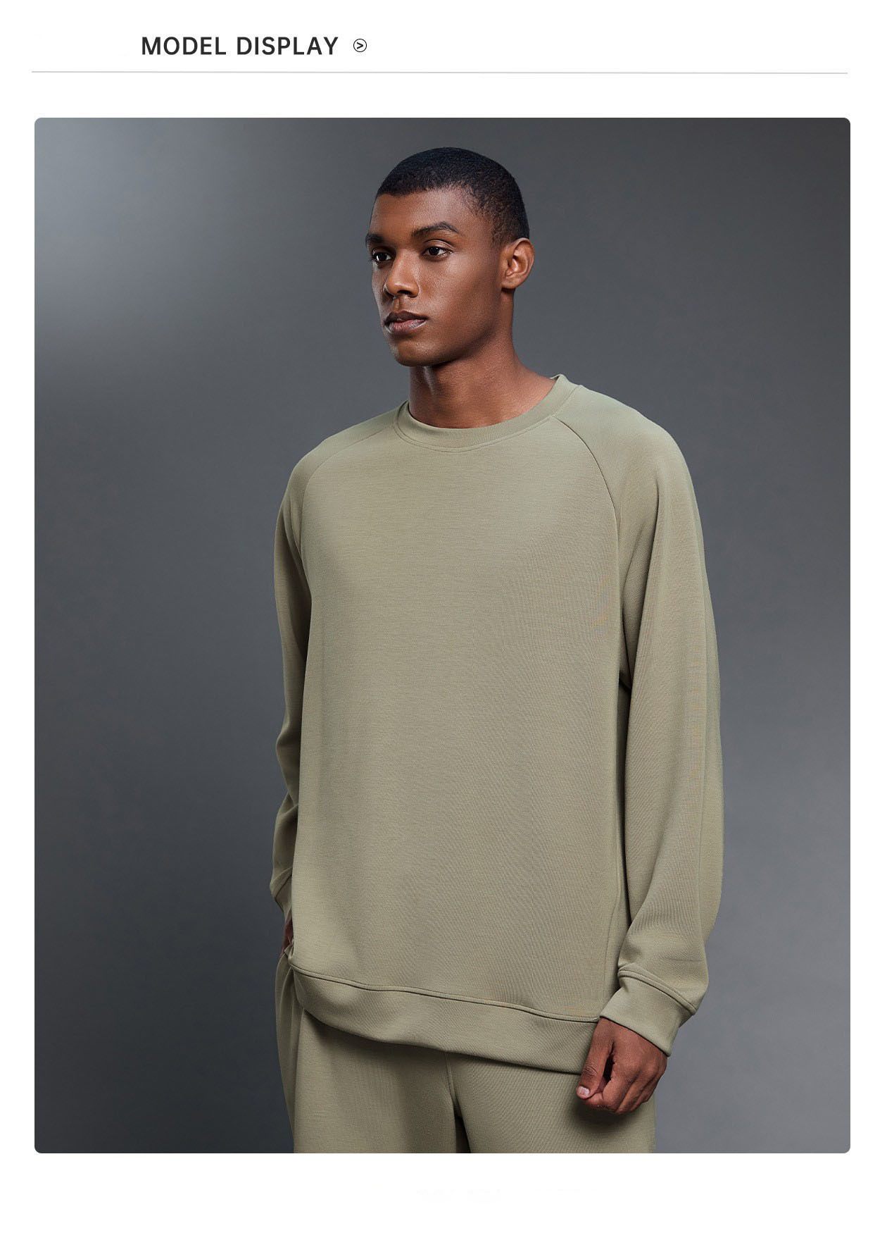 Men Shirts Long Sleeve Cotton Crew Neck Long Sleeve