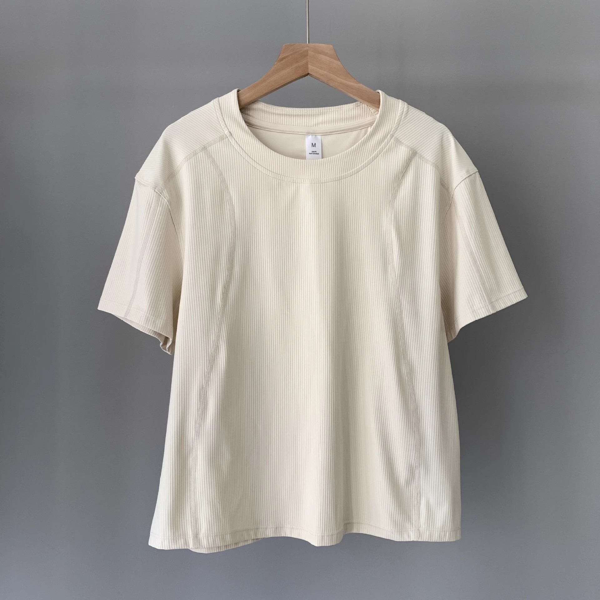 Women Basic Crewneck Raglan Short Sleeve