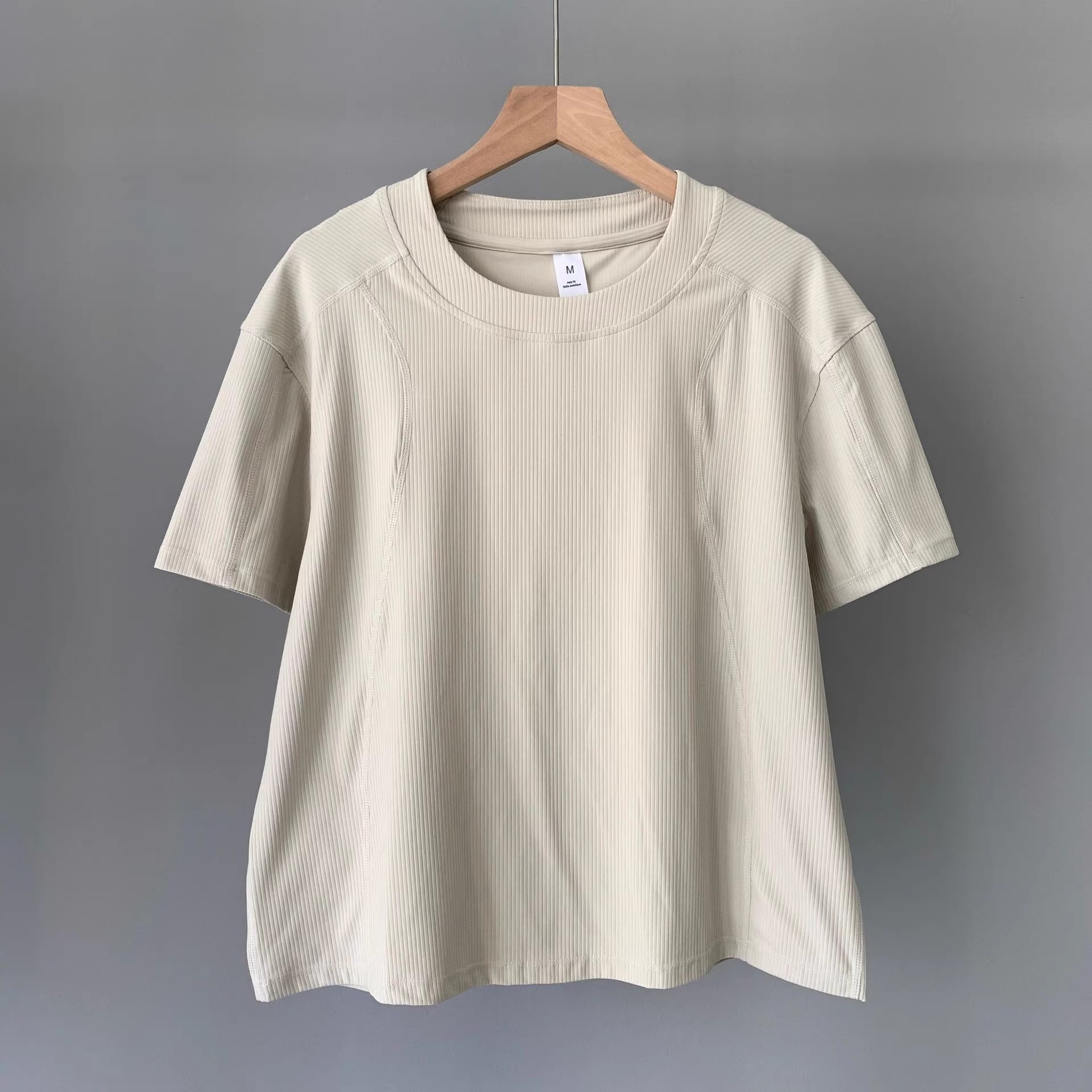 Women Basic Crewneck Raglan Short Sleeve