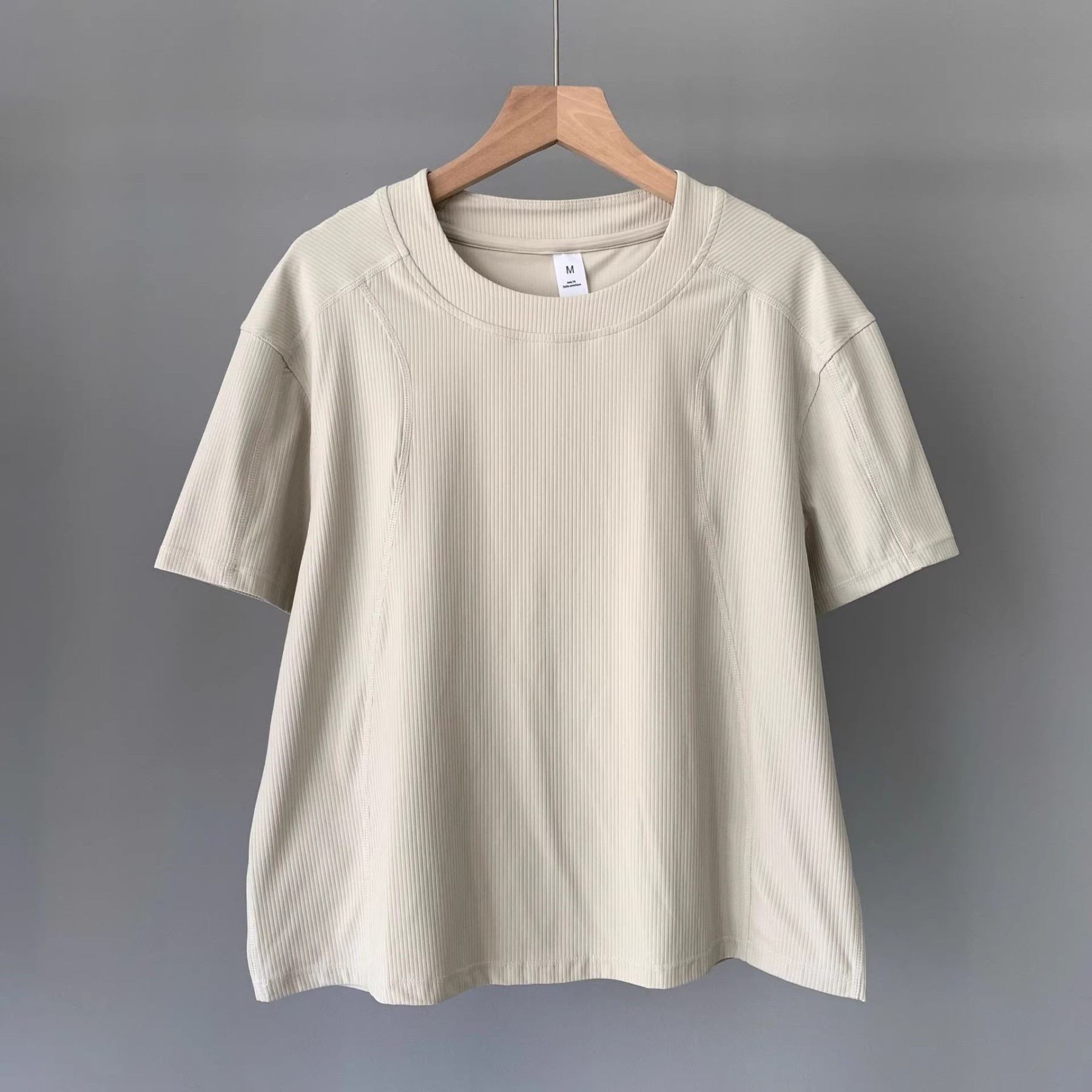 Women Basic Crewneck Raglan Short Sleeve