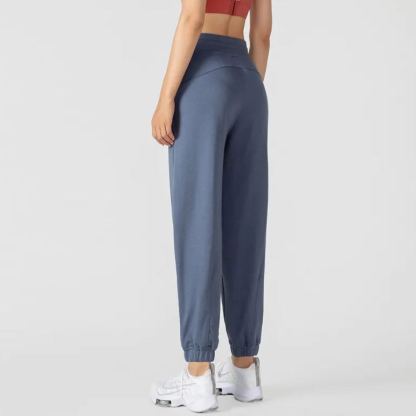 3 Colors NWT2024 Women Wide Cut Pants Fitness Women Loose High Waist Legging 4-Way Stretch Leggings Lady Stretchy Pants