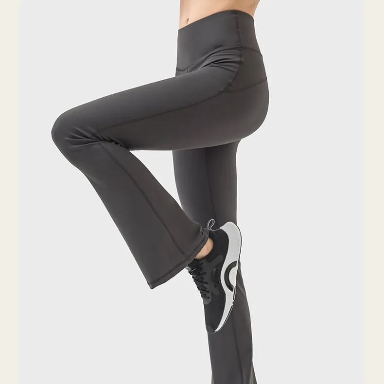 4 Colors NWT Women Wide Cut Pants Fitness Women Loose High Waist Legging 4-Way Stretch Leggings Lady Stretchy Pants