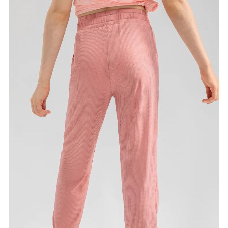 4 Colors Kid Jogger Girls Kid Pants Cute Quick Dry Breathable Stretch Fleece Tight Kids Children Yoga Sports Dance Thick Pant