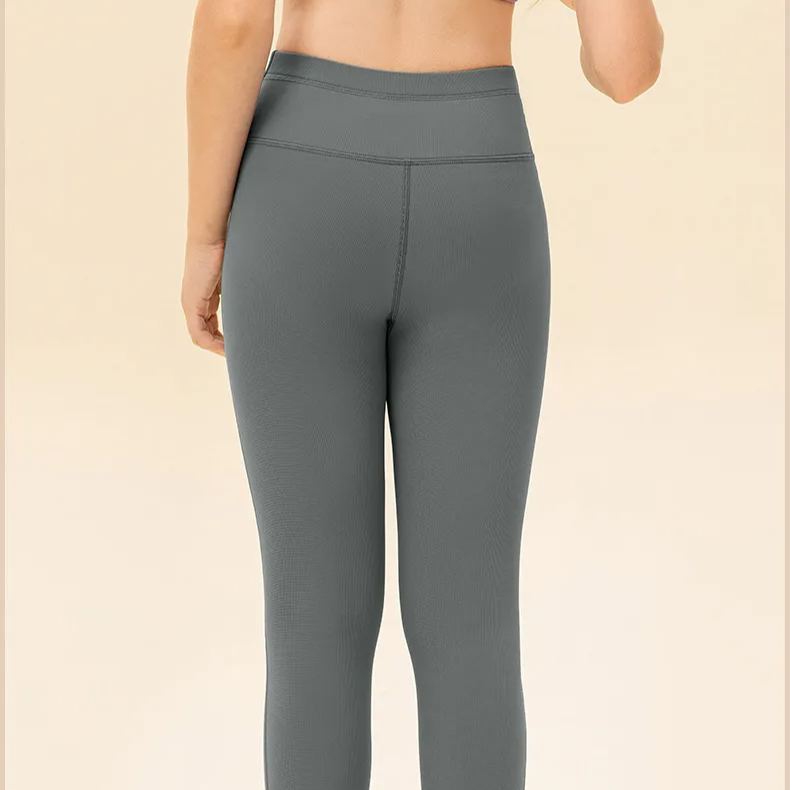 NWT Girls Kid Pants Cute Quick Dry Breathable Stretch Fleece Tight Kids Children Yoga Sports Dance Thick Pant