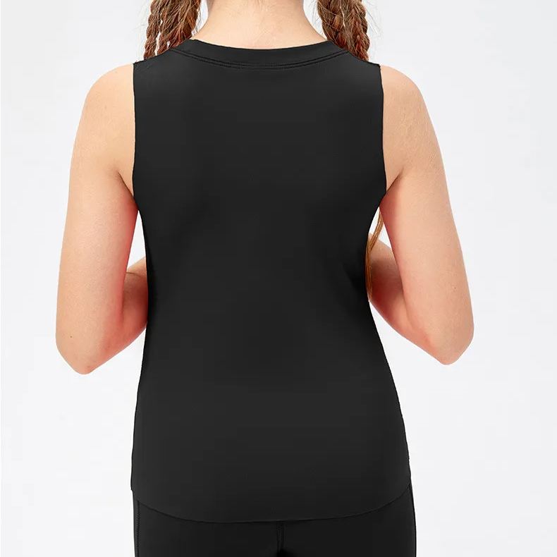 Girls Kid Cute Quick Dry Breathable Stretch Vest Kids Tank Top Children Yoga Sports Dance Tank Top Sleeveless Shirts