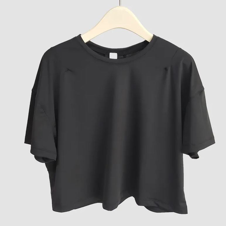 4 Colors Yoga Shirts Outdoor Sports Sunscreen Clothing Women Fitness Top Loose Long-Sleeve ndage Running Crop Tank