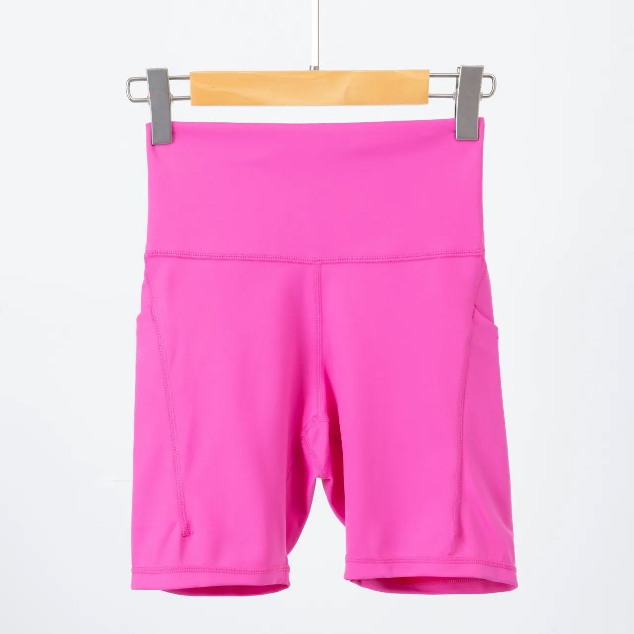 4 Colors High Rise Short NWT 2023 Workout Shorts Athletic Gym Shorts Running Yoga Cotton Feeling Shorts for Women Girl