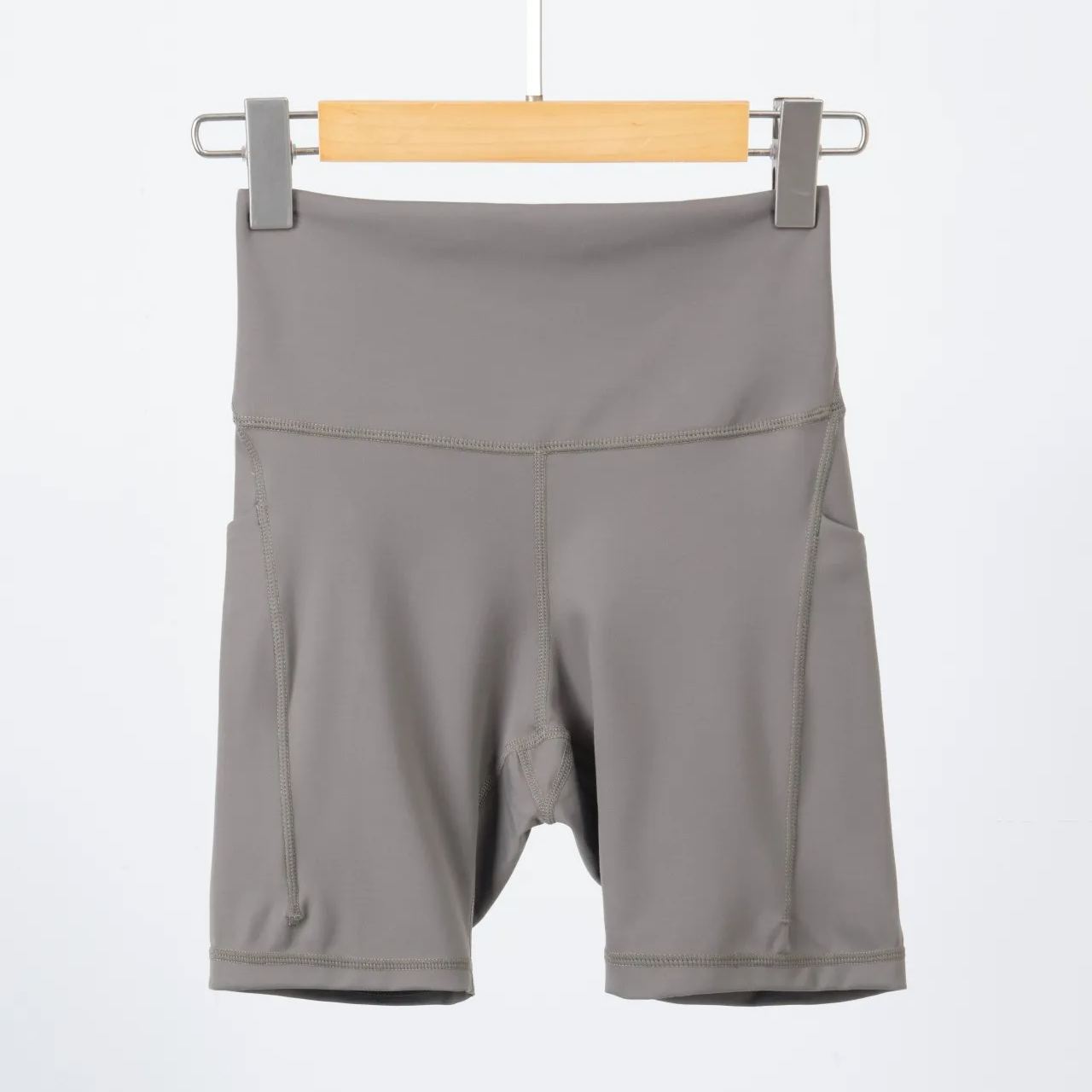 4 Colors High Rise Short NWT 2023 Workout Shorts Athletic Gym Shorts Running Yoga Cotton Feeling Shorts for Women Girl