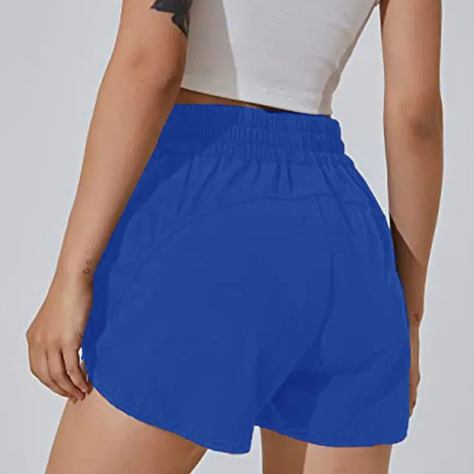 NWT 2023 Workout Shorts Athletic Gym Shorts Running Yoga Cotton Feeling Shorts for Women Girls with Phone Pockets