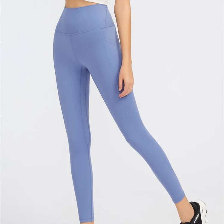 9 Colors NWT 2023 Classial Soft Naked-Feel Athletic Fitness Pants Women Stretchy High Waist Gym Sport Tights Pencial Pants