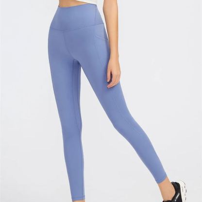 9 Colors NWT 2023 Classial Soft Naked-Feel Athletic Fitness Pants Women Stretchy High Waist Gym Sport Tights Pencial Pants