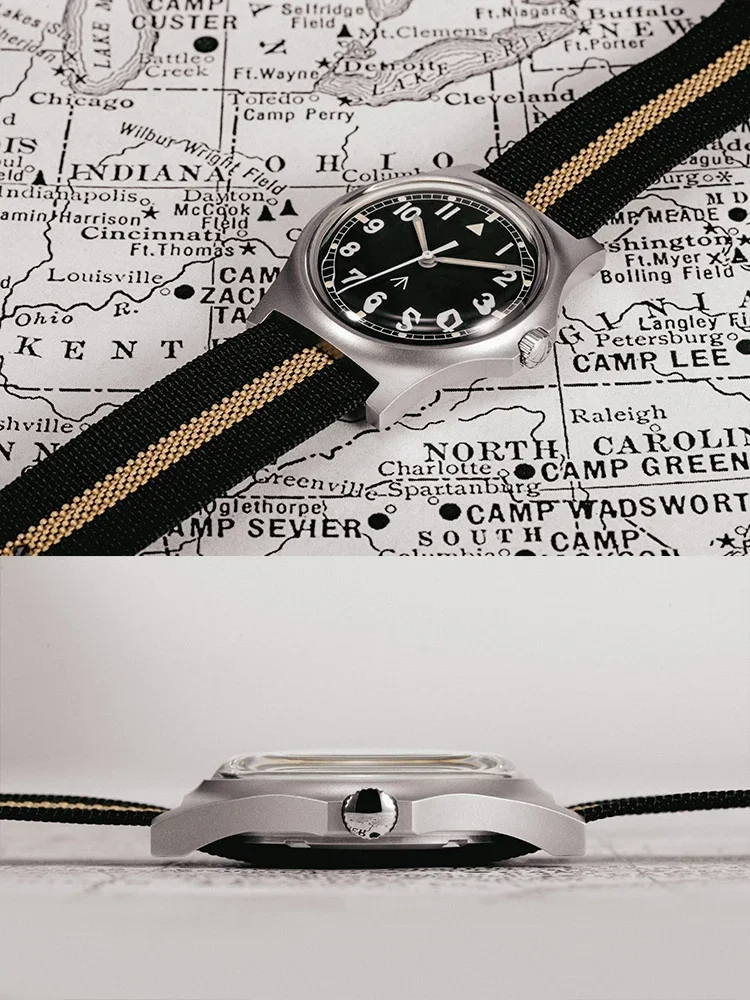 RDUNAE RA-03 ミリタリーウォッチ クォーツ式 Amazon.com: RDUNAE RA03 Military Watches for Men 34.5mm