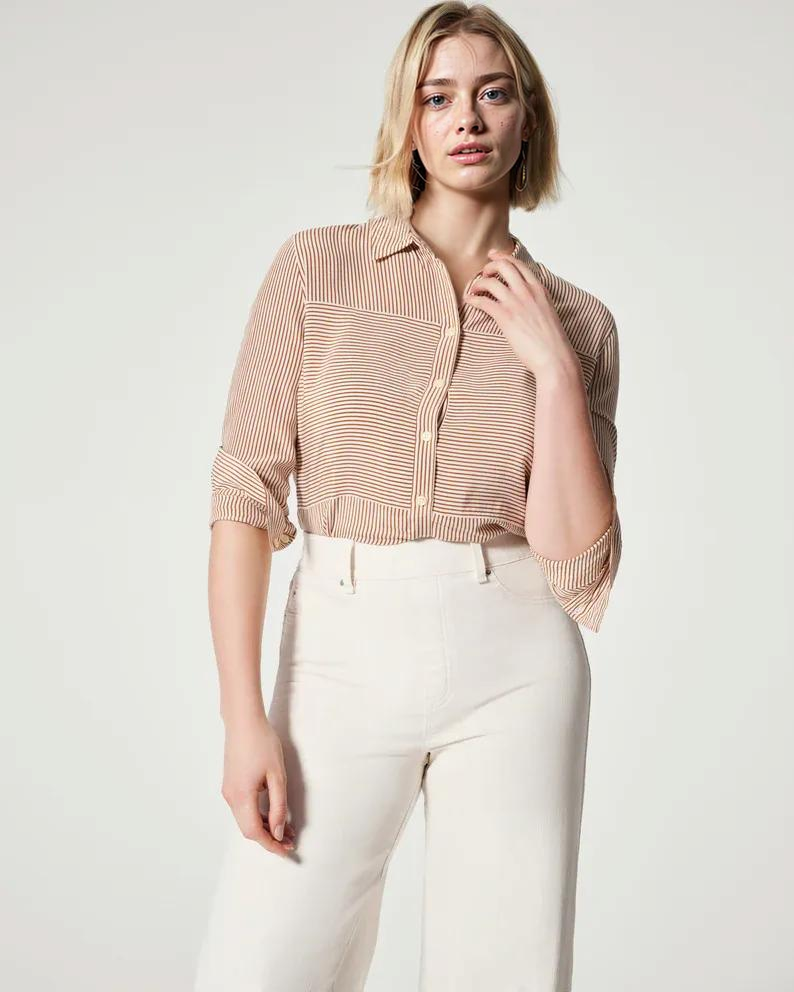 Seamed Front Wide Leg Jeans (Buy 2 Free Shipping)