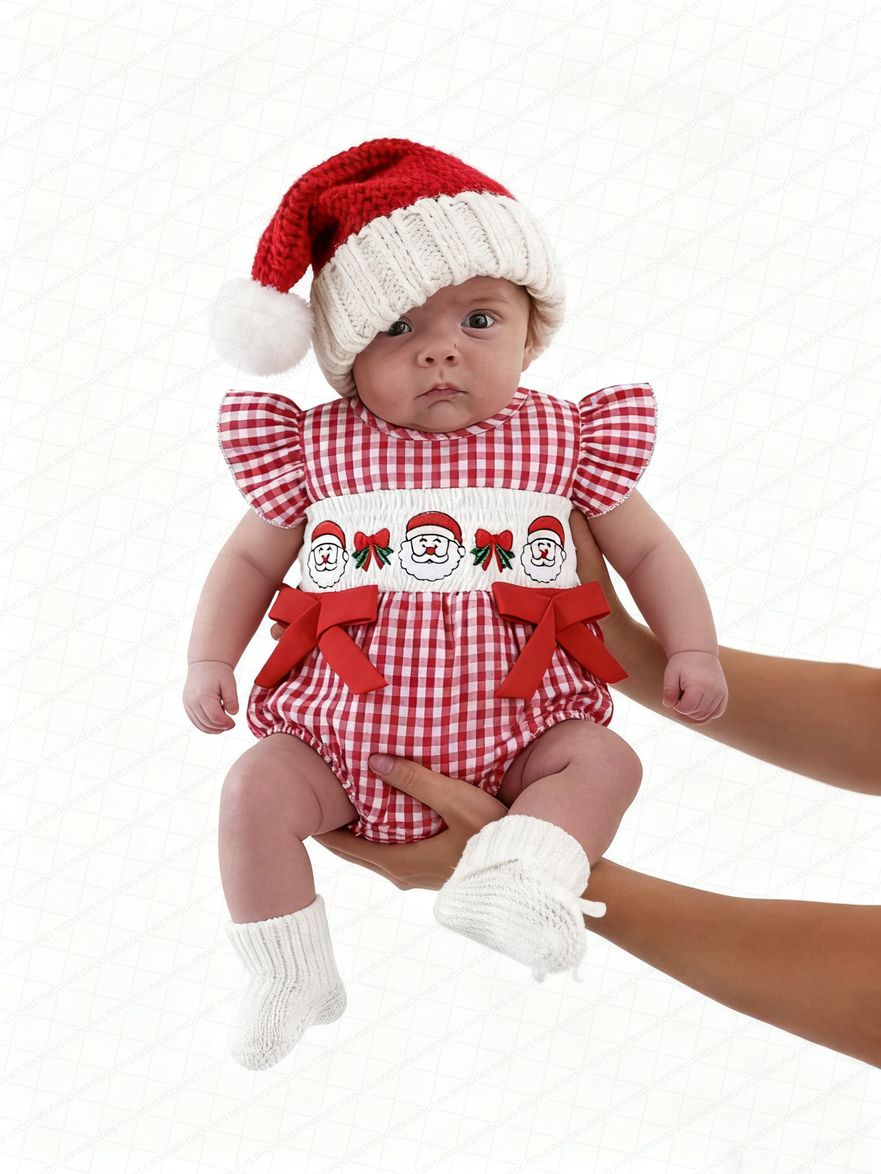 Baby girl Christmas Romper