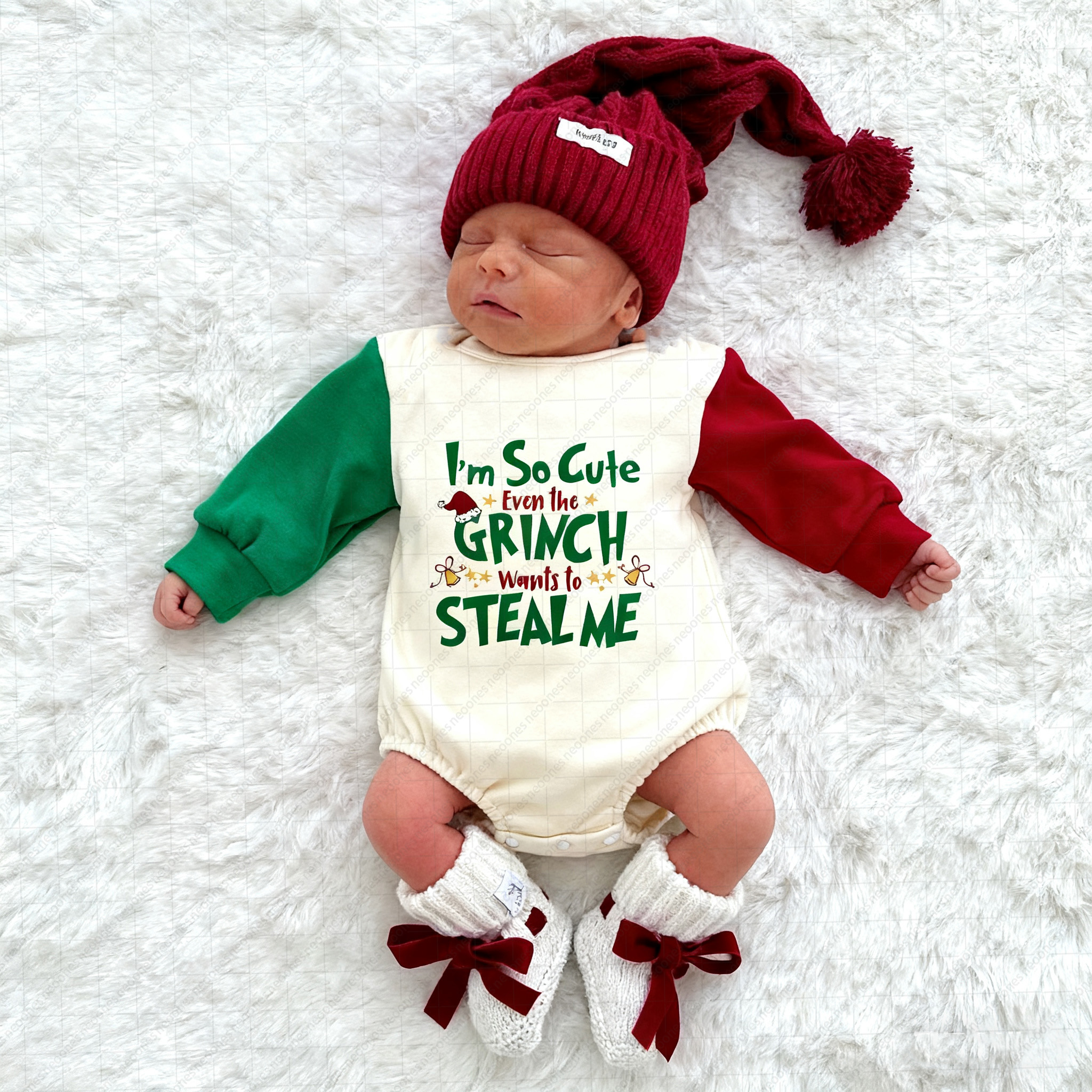 Baby girl Christmas romper