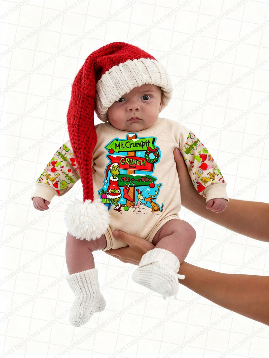 Baby Christmas print Romper