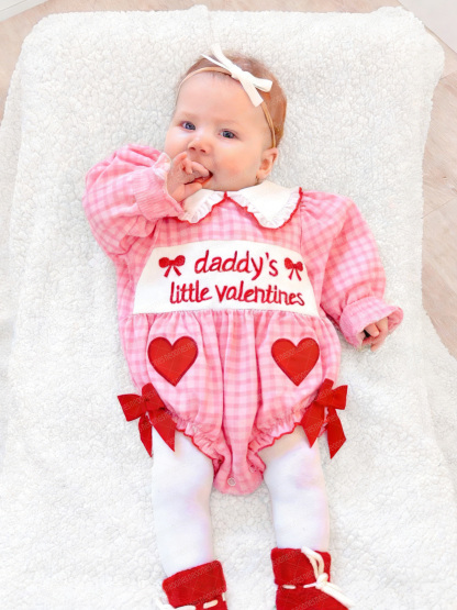 Baby girl Valentine's Day Romper