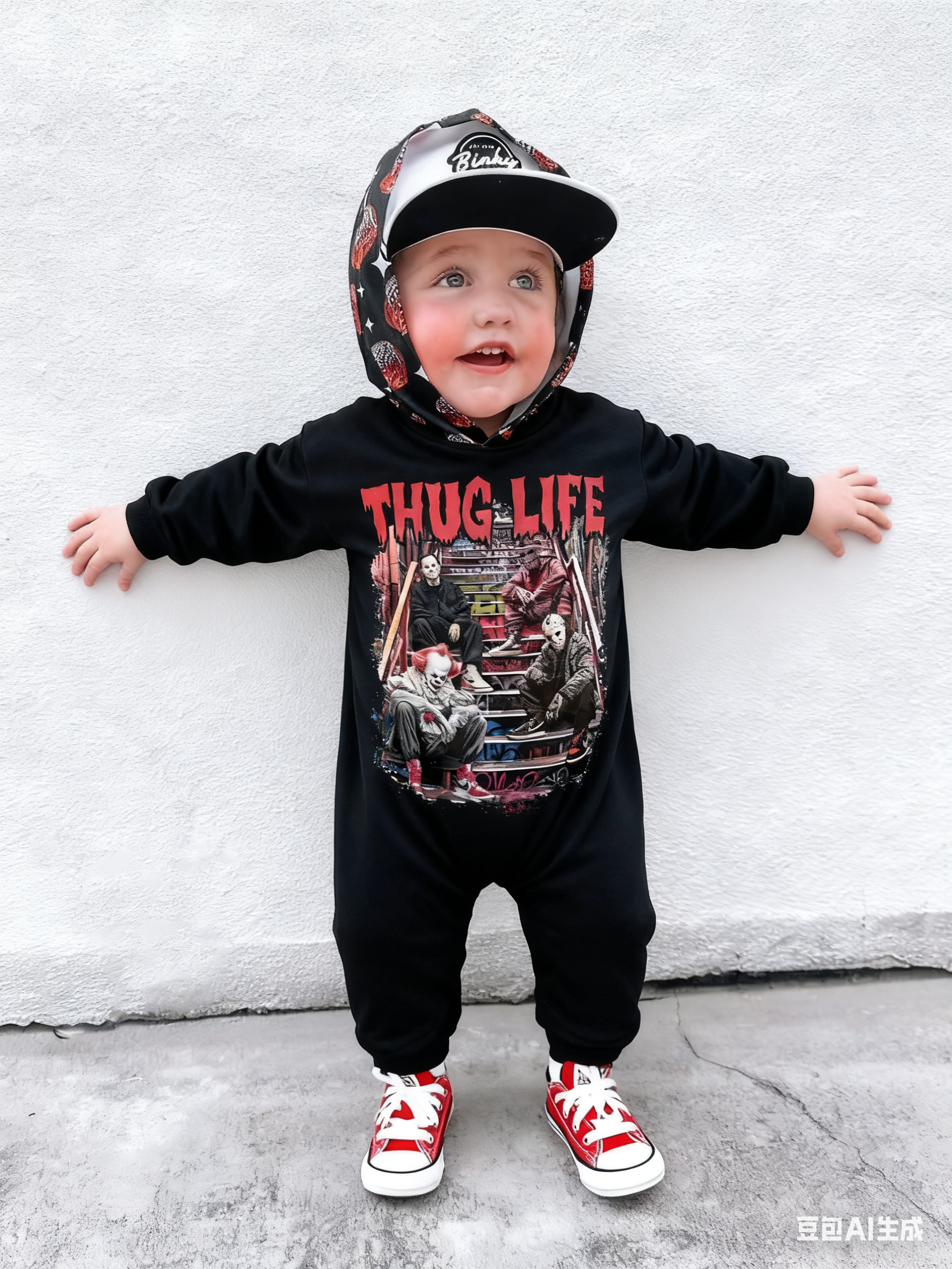 Baby Halloween Print Romper