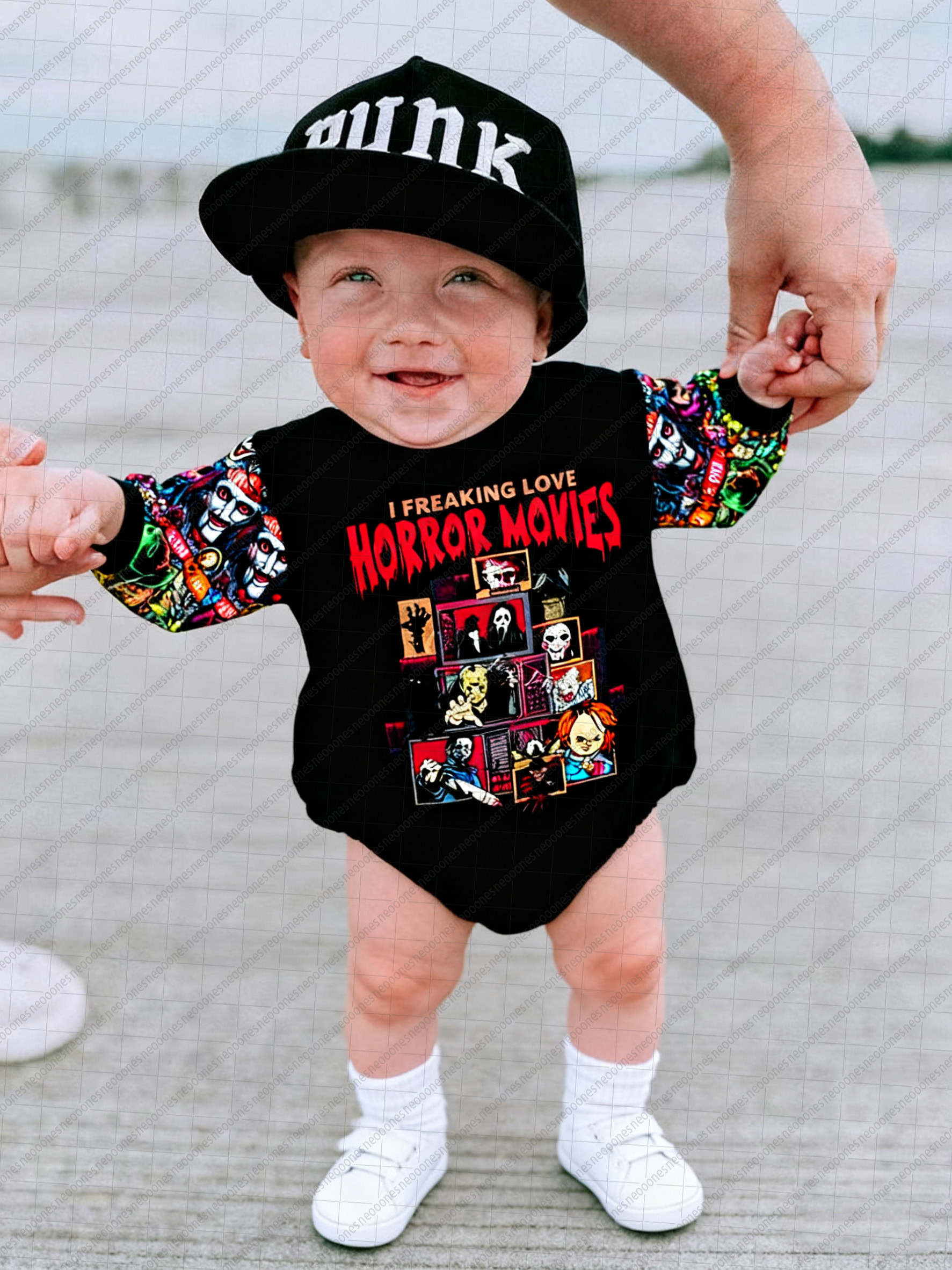 Baby Halloween Print Romper