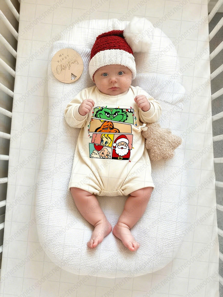 Baby Christmas print Romper