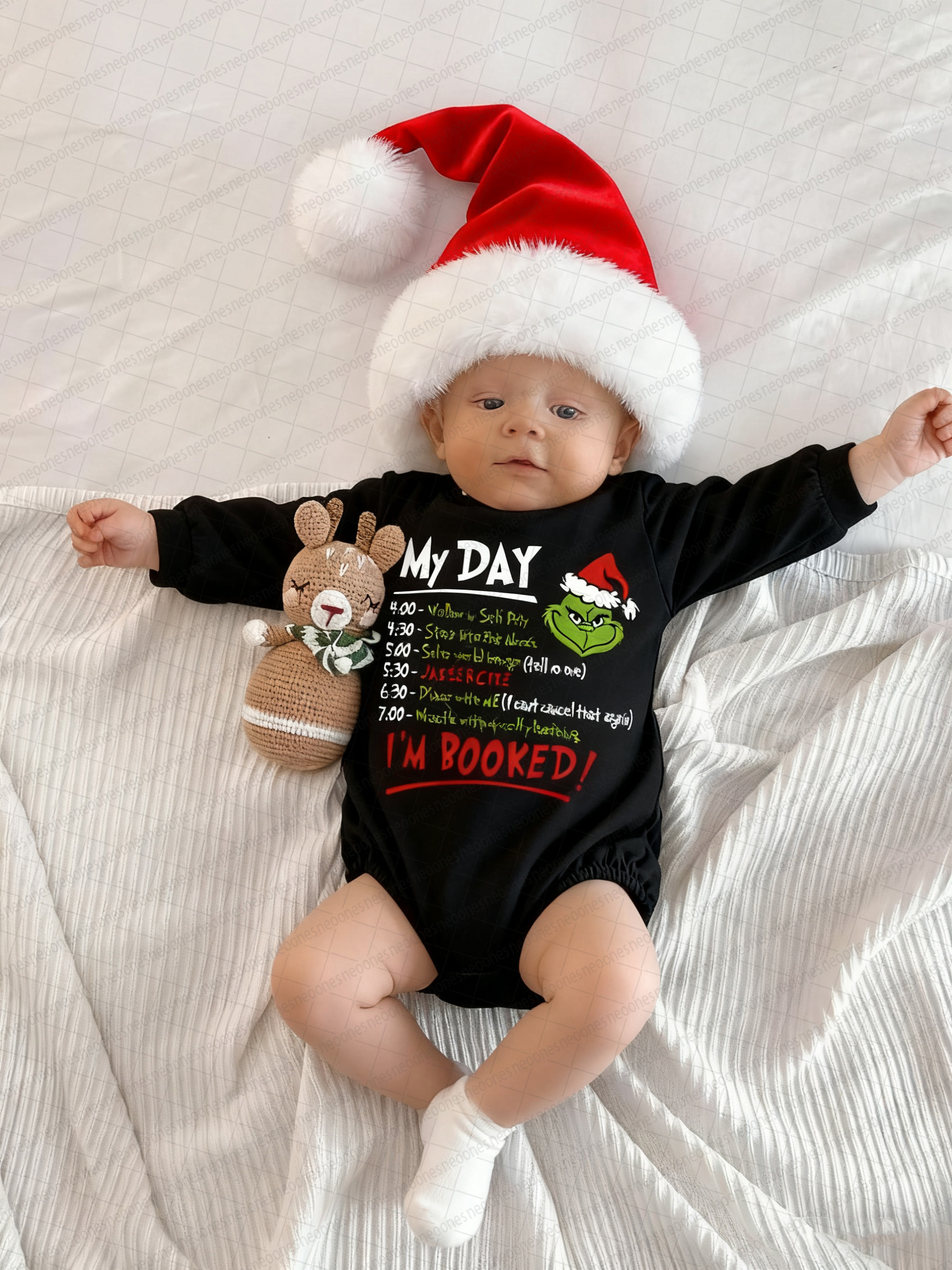 Baby Christmas print Romper