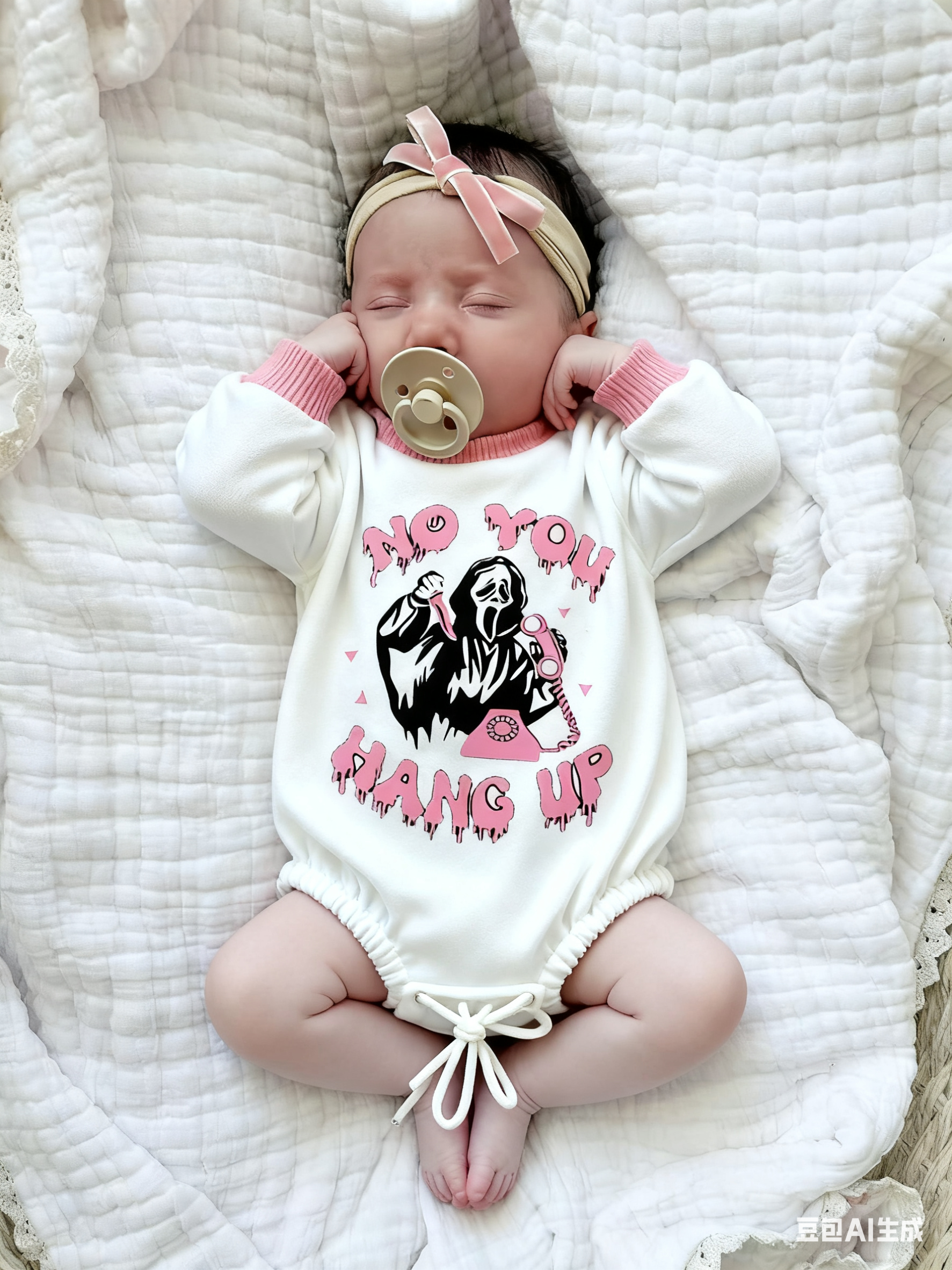 Baby Girl No You Hang Up Romper