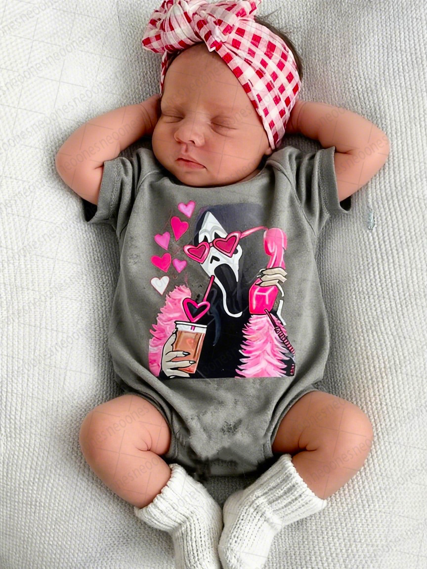 Baby Call Me Print Romper