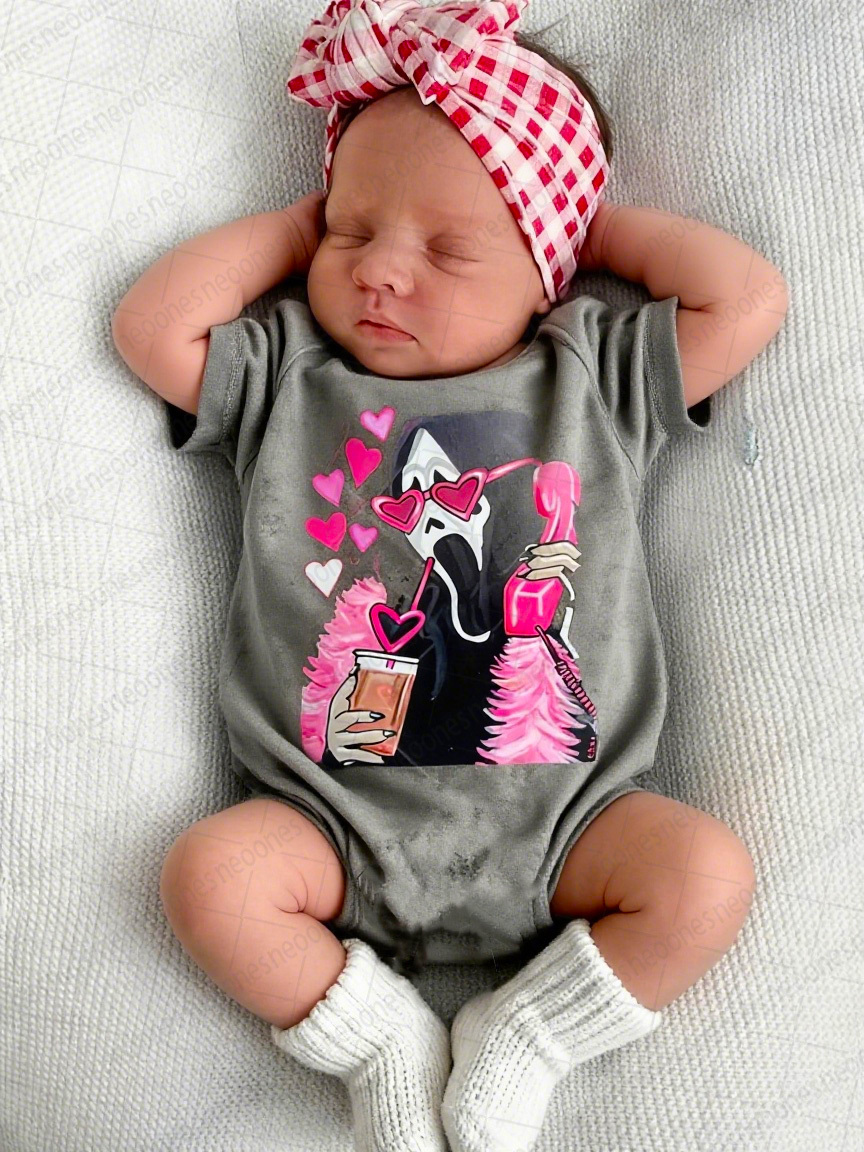 Baby Call Me Print Romper