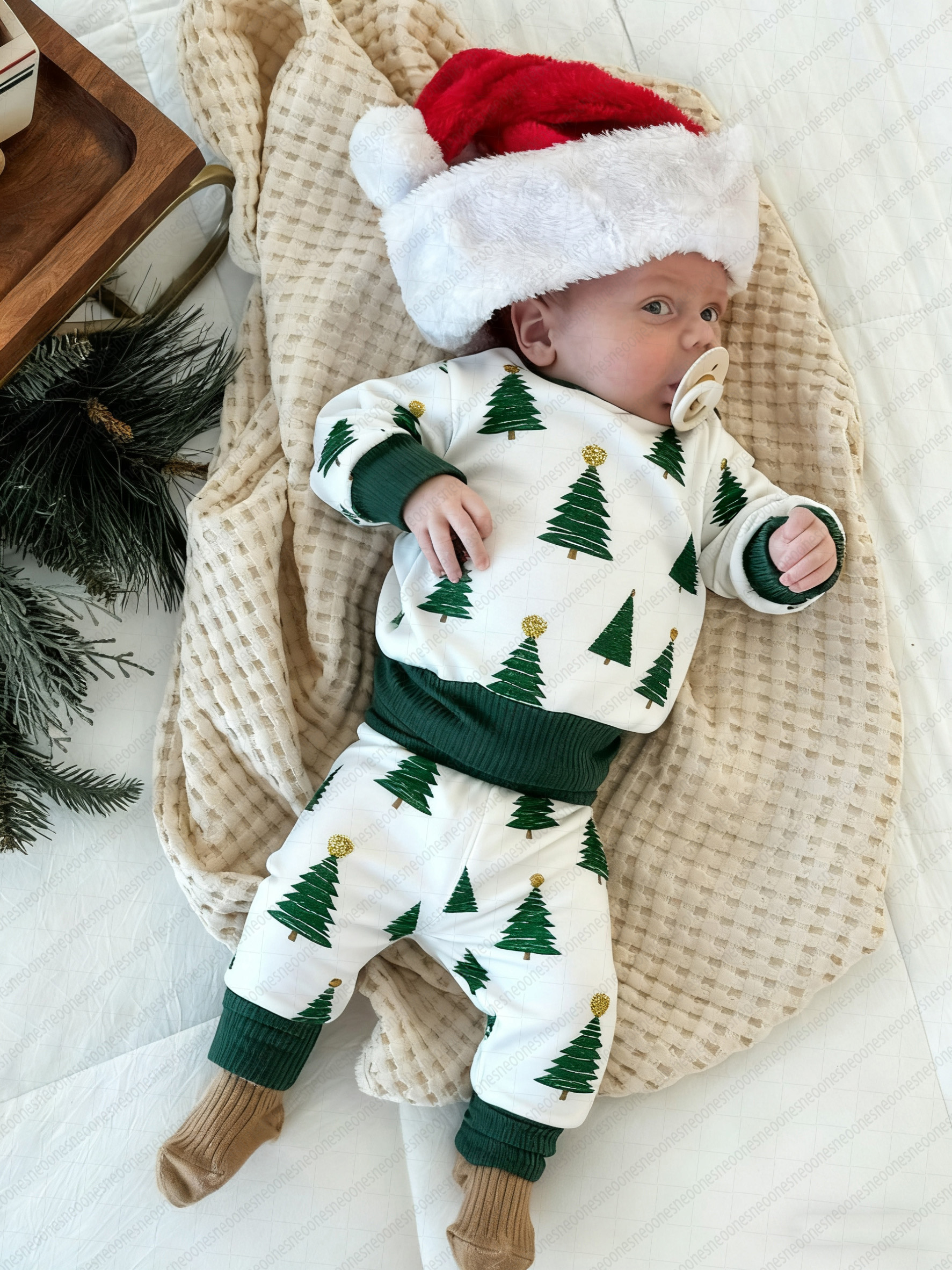 2 Piece Baby Christmas Tree Set