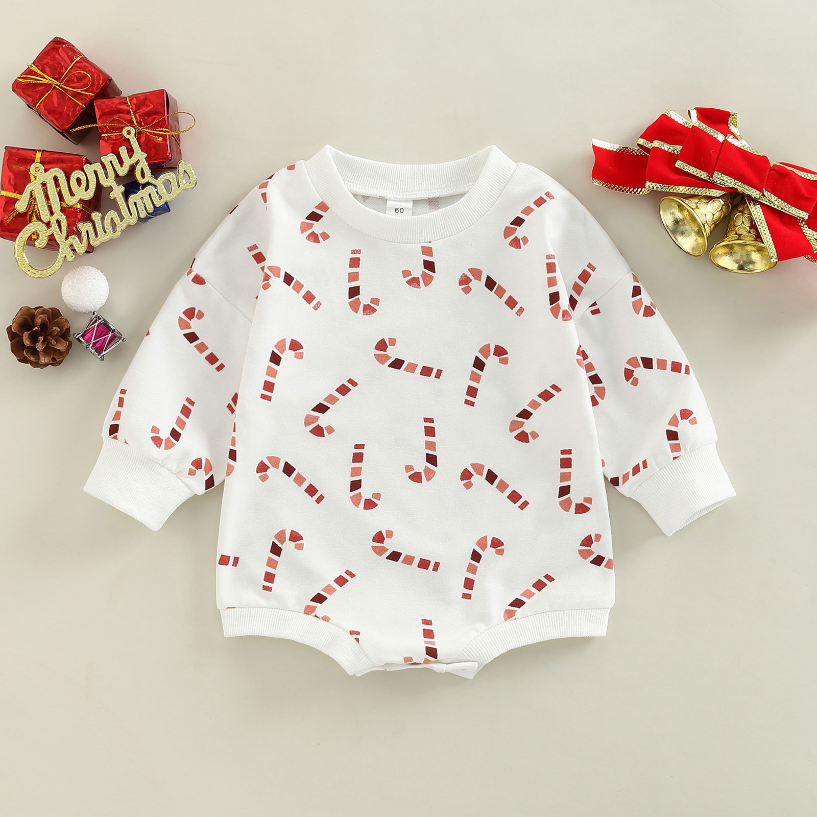 Baby Christmas Print Romper